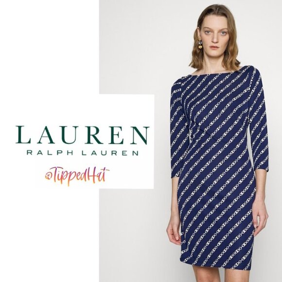 NWT $128 Lauren Ralph Lauren Print Dress - Size 2 - Picture 7 of 7